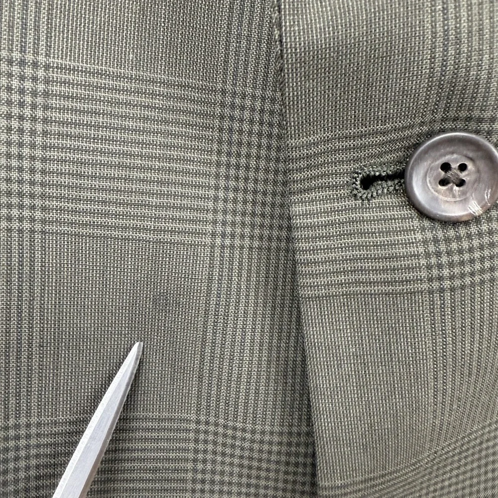 Chaps Ralph Lauren Mens Brown 100% Wool Glenn Check Blazer Sport‎ Coat Size 44R